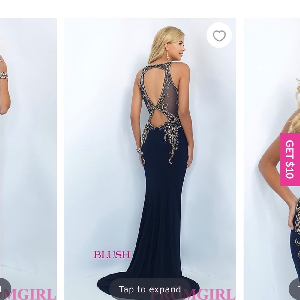 Worn once Prom girl prom/ homecoming dress💙💛🧡